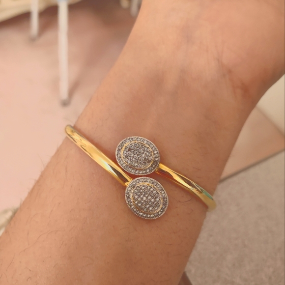 Swarovski crystal gold filled bracelet - Picture 2 of 5
